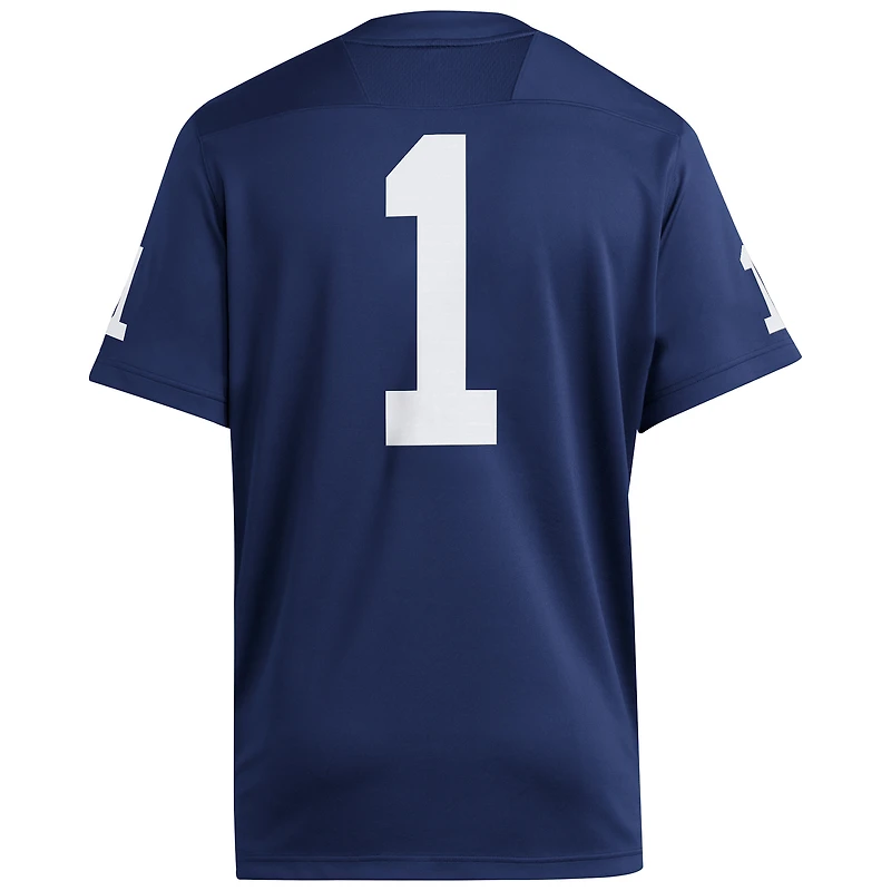 Men's adidas #1 Navy Penn State Nittany Lions Home Premier Jersey