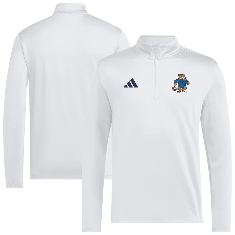 Pull-over adidas blanc Penn State Nittany Lions 2026 Sideline Ultimate365 à col zippé pour homme