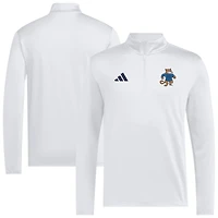 Pull-over adidas blanc Penn State Nittany Lions 2026 Sideline Ultimate365 à col zippé pour homme