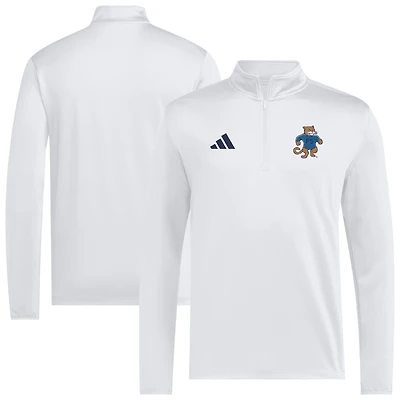 Men's adidas White Penn State Nittany Lions 2026 Sideline Ultimate365 Woven Quarter-Zip Pullover