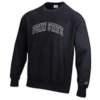 Sweat-shirt à col rond Champion noir Penn State Nittany Lions pour homme