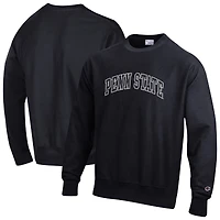 Sweat-shirt à col rond Champion noir Penn State Nittany Lions pour homme