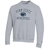 Men's Champion  Gray Penn State Nittany Lions Athletics Logo Pullover Sweatshirt