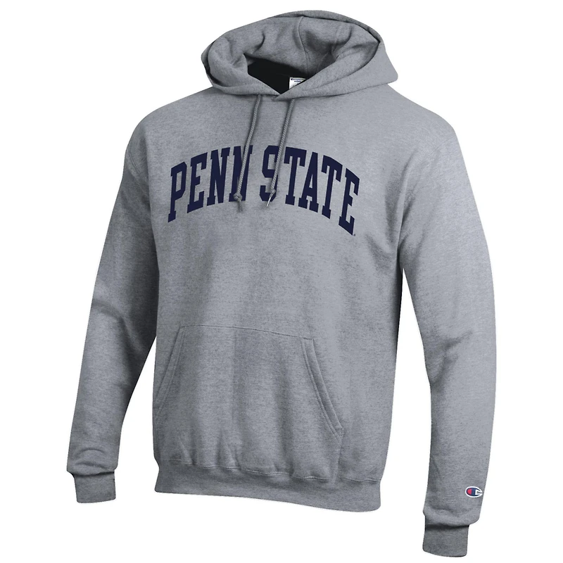 Sweat à capuche en polaire Basic Arch pour homme, champion Heather Gray, Penn State Nittany Lions