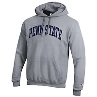 Sweat à capuche en polaire Basic Arch pour homme, champion Heather Gray, Penn State Nittany Lions