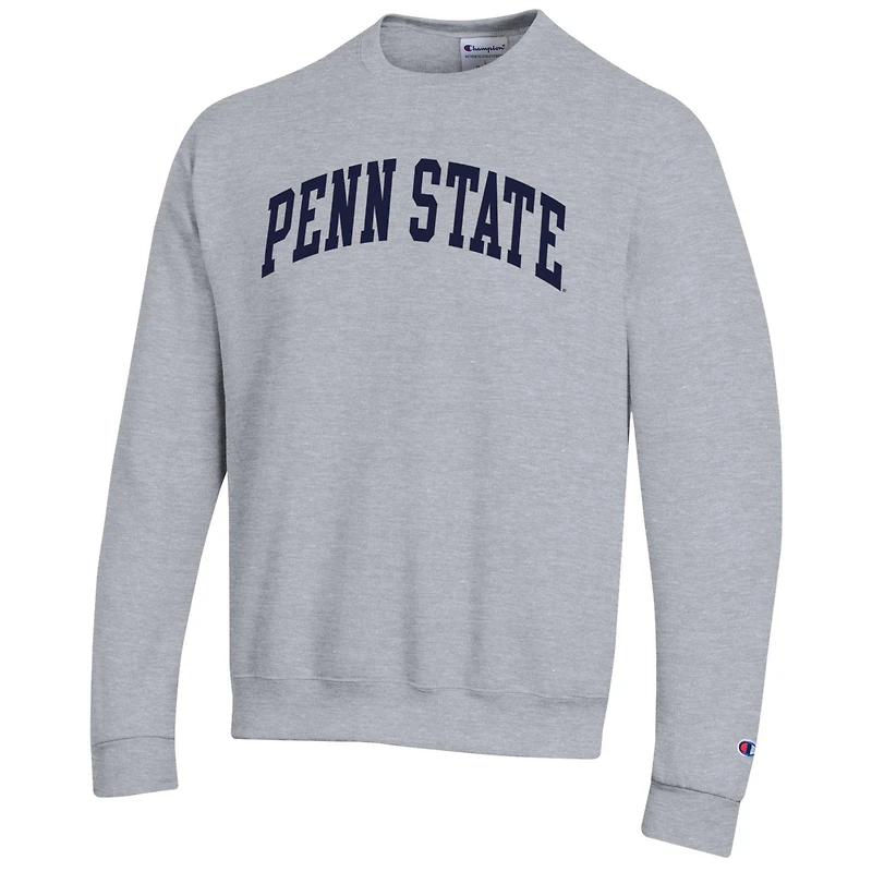 Sweat-shirt en polaire Basic Arch Champion Heather Gray des Penn State Nittany Lions pour homme