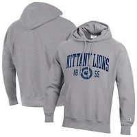 Men's Champion  Heather Gray Penn State Nittany Lions Established Reverse Weave Hoodie