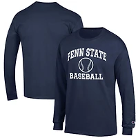 Men's Champion Navy Penn State Nittany Lions Baseball Icon Long Sleeve T-Shirt