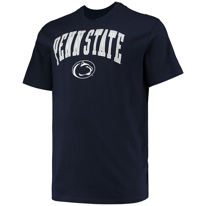 Men's Champion Navy Penn State Nittany Lions Big & Tall Arch Over Wordmark T-Shirt