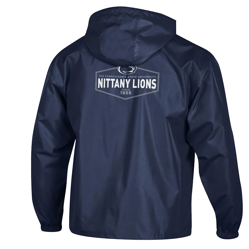 Men's Champion Navy Penn State Nittany Lions Delay Packable Half-Zip Jacket