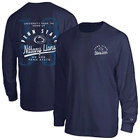 T-shirt à manches longues plastifié Champion Navy Penn State Nittany Lions All-Star pour homme