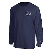 Men's Champion  Navy Penn State Nittany Lions Laminated All-Star Long Sleeve T-Shirt