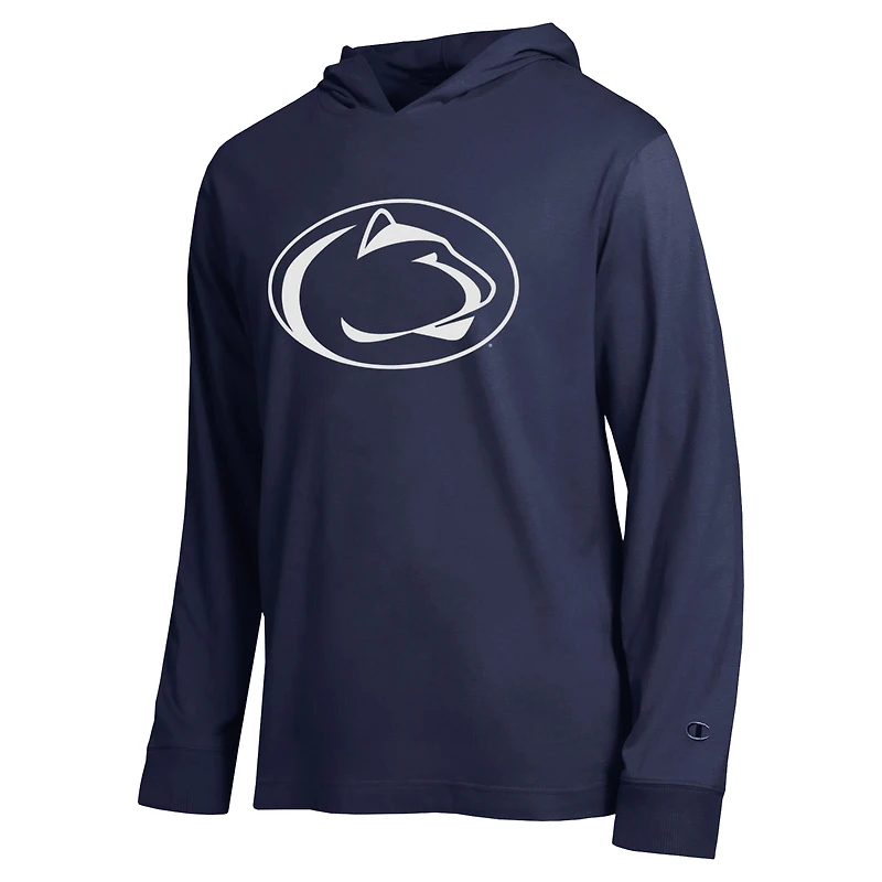 Men's Champion  Navy Penn State Nittany Lions Tonal All-Star Long Sleeve Hooded T-Shirt