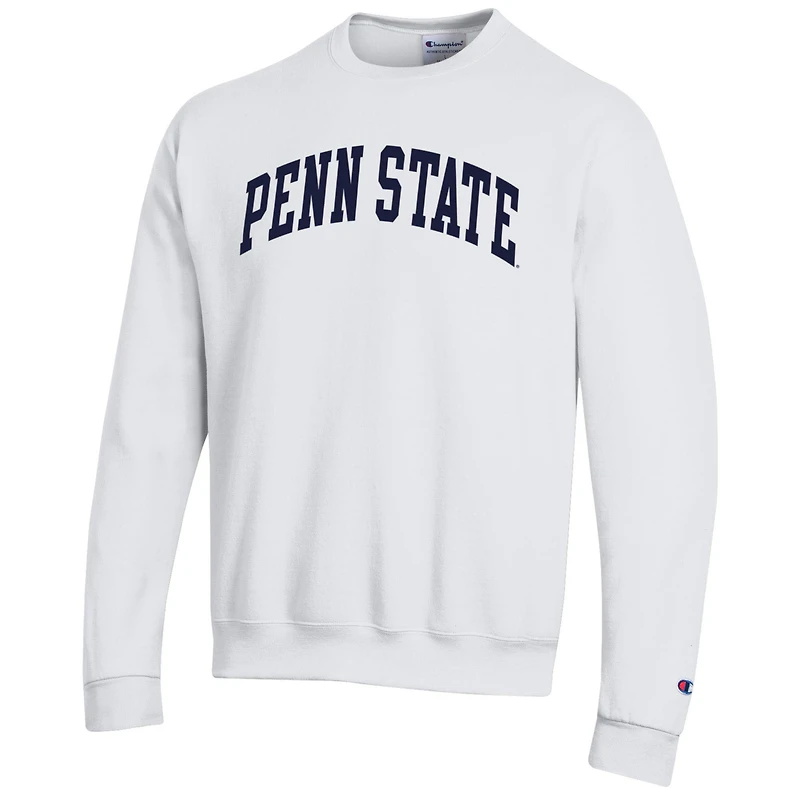 Sweat-shirt en polaire blanc Champion Penn State Nittany Lions Basic Arch pour homme
