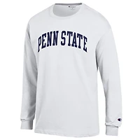 Men's Champion  Heather Gray Penn State Nittany Lions Basic Arch Long Sleeve T-Shirt