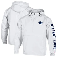 Veste à capuche zippée demi-zip Champion blanche Penn State Nittany Lions Cloud pour homme