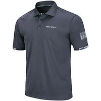 Polo camouflage numérique Colosseum Charcoal Penn State Nittany Lions pour hommes, grandes tailles, OHT, hommage aux militaires
