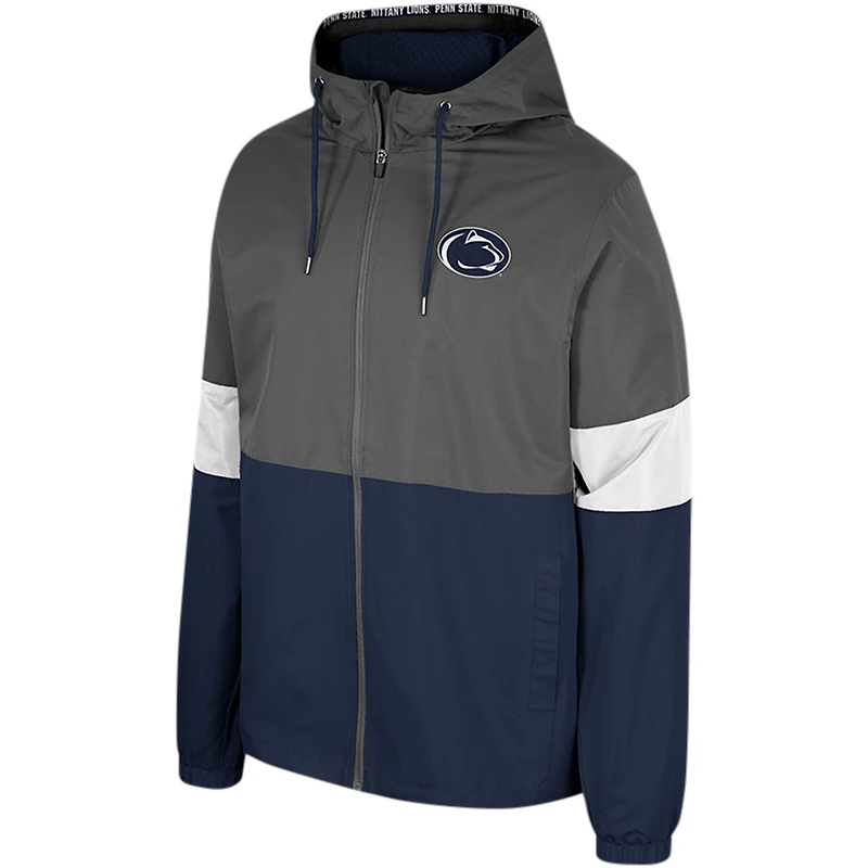 Men's Colosseum Charcoal Penn State Nittany Lions Miles Full-Zip Jacket