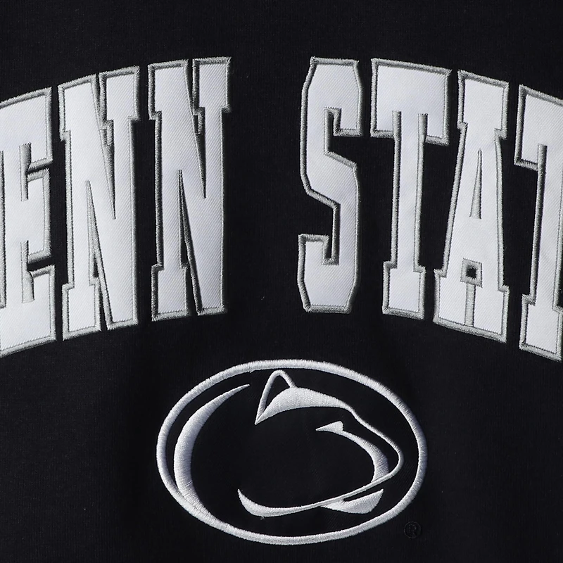 Men's Colosseum Navy Penn State Nittany Lions Arch & Logo Crew Neck Sweatshirt