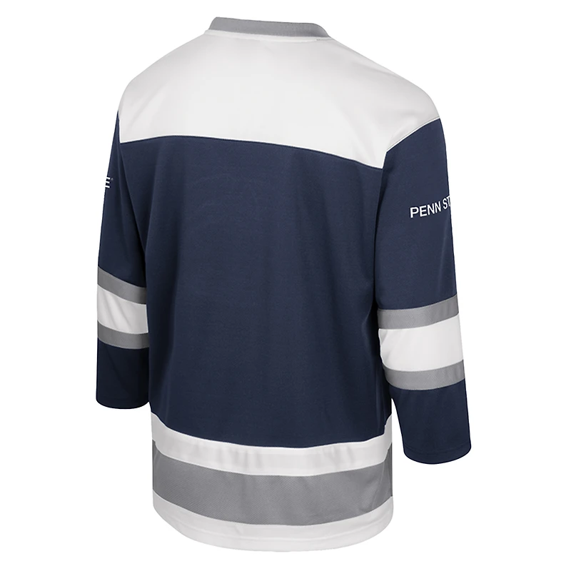 Maillot de hockey sur glace pour homme Colosseum Navy Penn State Nittany Lions Athletic Machine Fashion