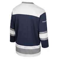 Maillot de hockey sur glace pour homme Colosseum Navy Penn State Nittany Lions Athletic Machine Fashion