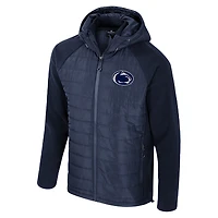 Men's Colosseum  Navy Penn State Nittany Lions Block The Sun Full-Zip Hoodie Jacket
