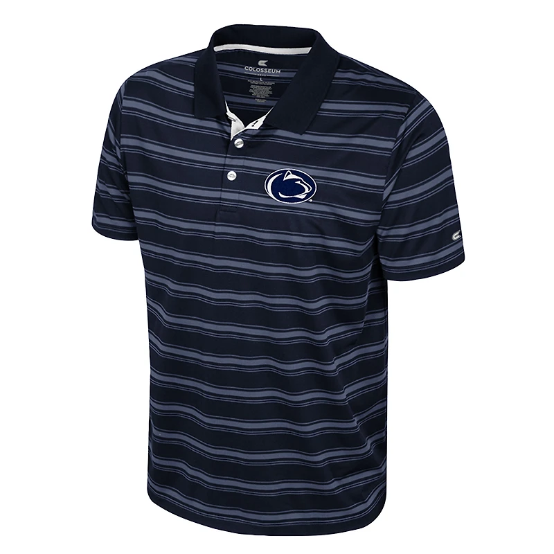 Men's Colosseum  Navy Penn State Nittany Lions Milk Steak Polo