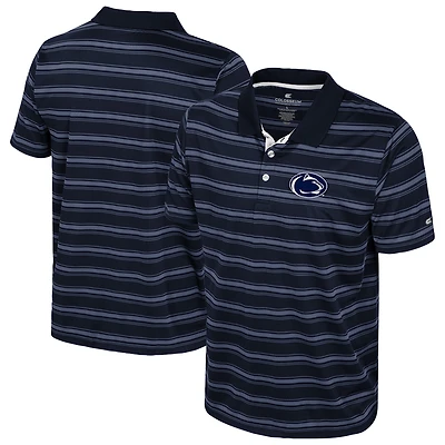 Men's Colosseum  Navy Penn State Nittany Lions Milk Steak Polo