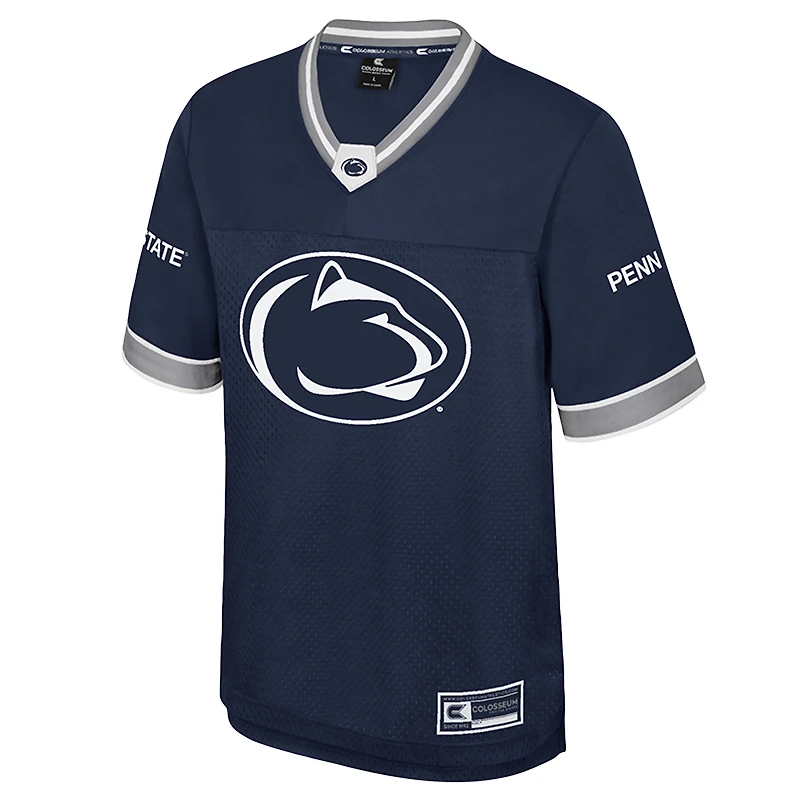 Men's Colosseum  Navy Penn State Nittany Lions Nothing But The Hits Football Jersey