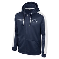 Sweat à capuche entièrement zippé Colosseum Navy Penn State Nittany Lions Reese pour hommes