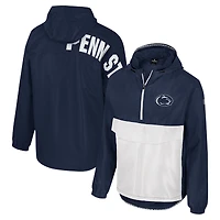 Men's Colosseum  Navy Penn State Nittany Lions Reloaded Anorak Half-Zip Jacket