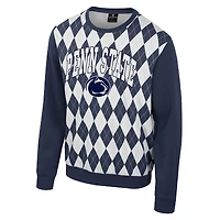 Sweat-shirt à col roulé pour homme Penn State Nittany Lions The Dealio Argyle Navy Colosseum