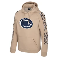 Men's Colosseum Tan Penn State Nittany Lions Big Break Raglan Hoodie