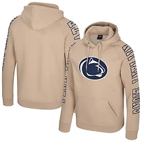 Men's Colosseum Tan Penn State Nittany Lions Big Break Raglan Hoodie