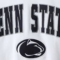 Men's Colosseum White Penn State Nittany Lions Arch & Logo Crew Neck Sweatshirt
