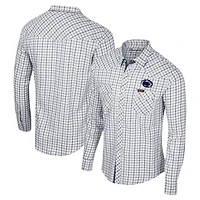 Chemise à manches longues et boutons-pression pour hommes Colosseum x Wrangler White Penn State Nittany Lions