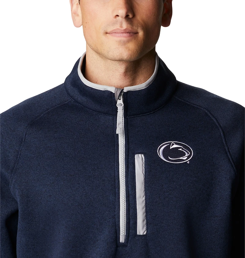 Columbia Navy Penn State Nittany Lions Canyon Point Omni-Shield Raglan Half-Zip Pullover pour homme