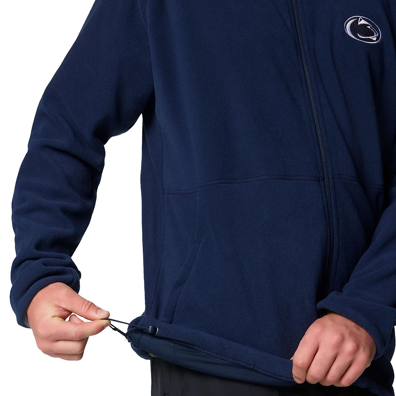 Men's Columbia  Navy Penn State Nittany Lions Flanker IV Fleece Raglan Full-Zip Jacket