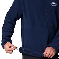 Men's Columbia  Navy Penn State Nittany Lions Flanker IV Fleece Raglan Full-Zip Jacket