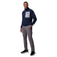 Pull Columbia bleu marine Penn State Nittany Lions Hike Omni-Wick à demi-zip pour homme