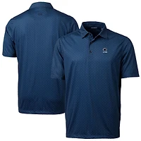 Polo extensible bleu marine Cutter & Buck pour homme avec logo des anciens Nittany Lions de Penn State et imprimé à double point