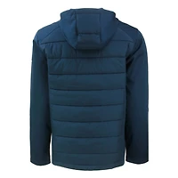Sweat à capuche zippé entièrement recyclé en softshell hybride Evoke pour homme, bleu marine, Penn State Nittany Lions, grandes tailles