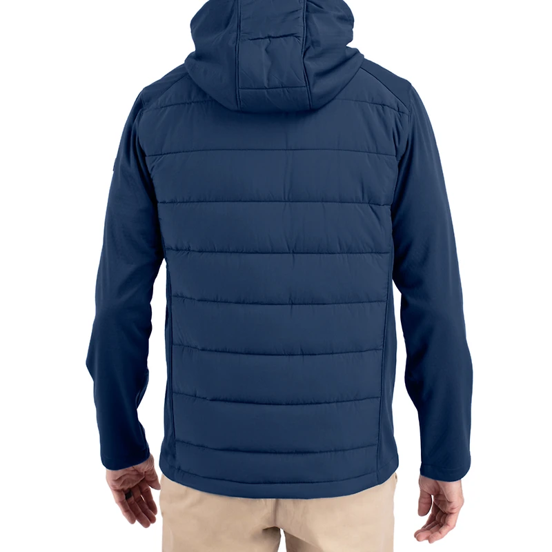 Veste à capuche zippée intégrale Cutter & Buck Navy Penn State Nittany Lions Evoke pour homme