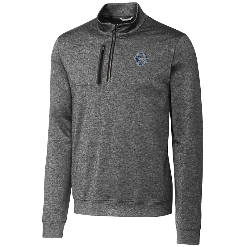 Pull-over zippé quart de tour Stealth Vault pour homme, couleur acier, Penn State Nittany Lions, la marque Cutter & Buck.