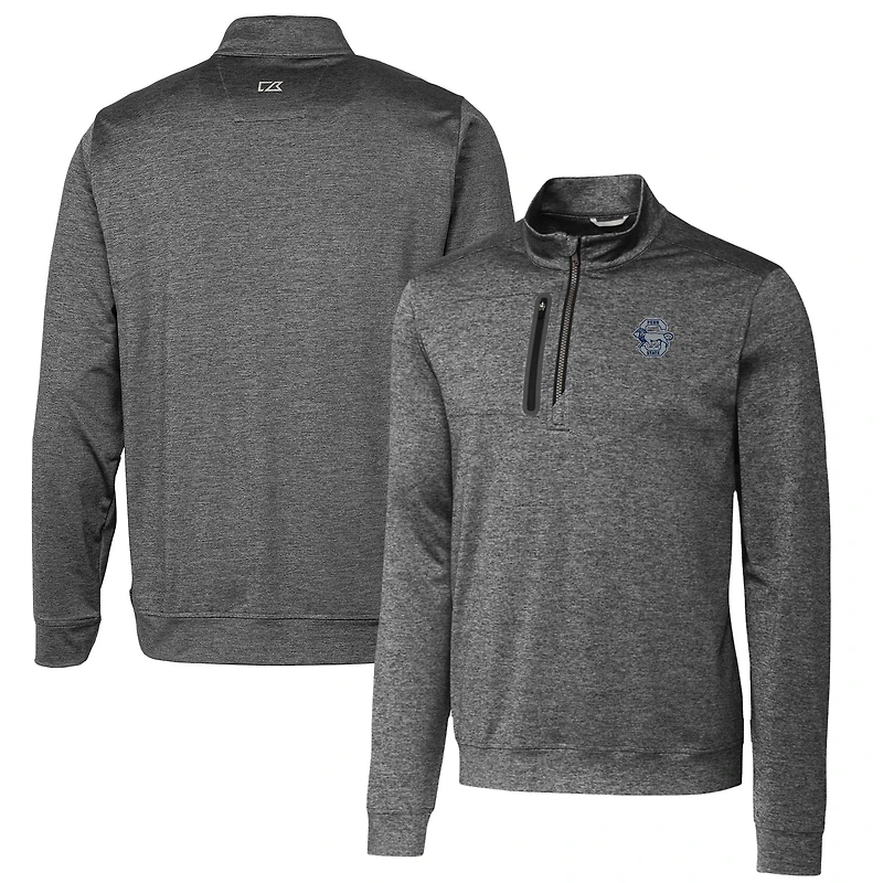 Pull-over zippé quart de tour Stealth Vault pour homme, couleur acier, Penn State Nittany Lions, la marque Cutter & Buck.
