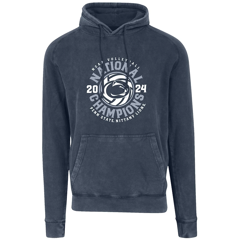 Men's Denim Penn State Nittany Lions 2024 NCAA Women's Volleyball National Champions Vintage Raglan Pullover Hoodie