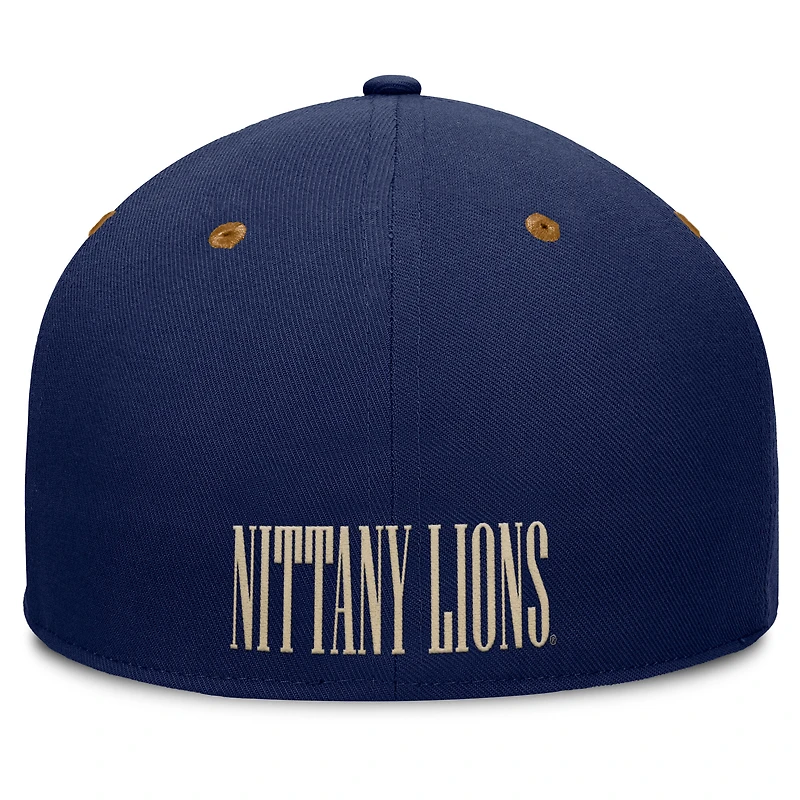 Casquette ajustée NoBo pour homme, bleu marine/marron, des Penn State Nittany Lions