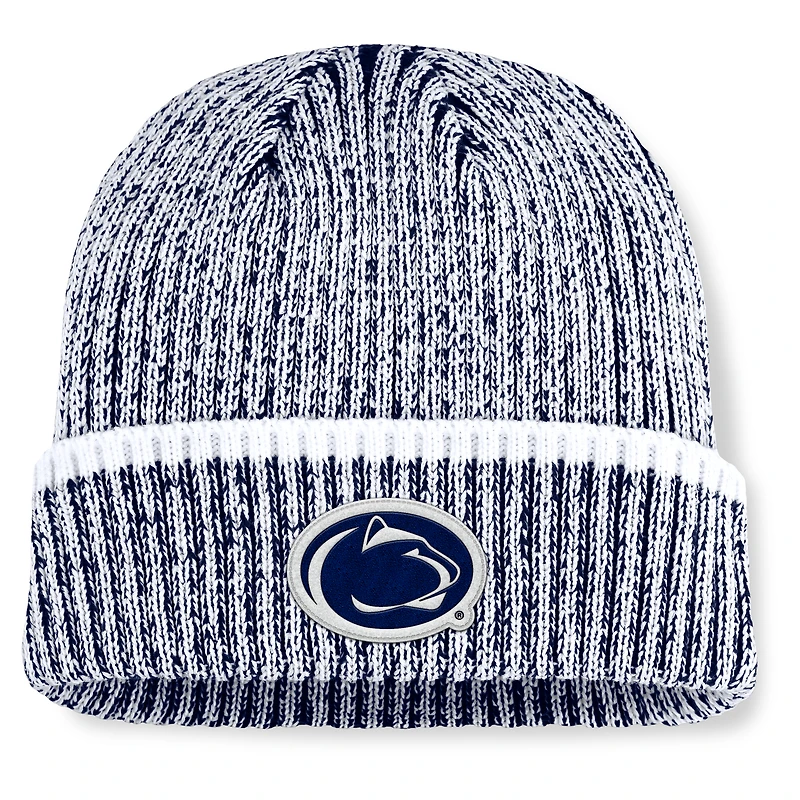 Men's Fanatics  Navy/White Penn State Nittany Lions Haze Cuffed Knit Hat