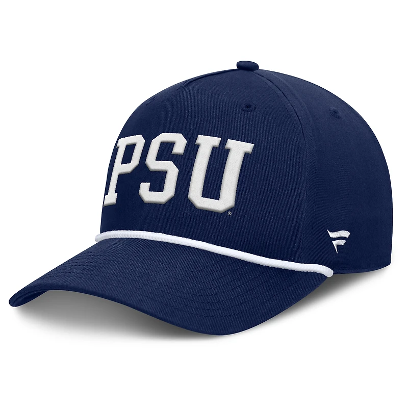 Casquette ajustable Fanatics Navy Penn State Nittany Lions pour homme, avec corde de balle de faute.