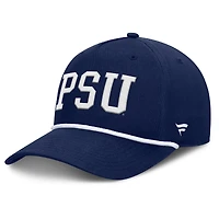 Casquette ajustable Fanatics Navy Penn State Nittany Lions pour homme, avec corde de balle de faute.